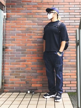 「and wander」｜棚橋弘至さん（メンズ・181cm）の夏コーディネート