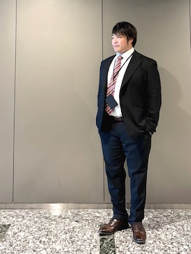 「Paul Smith（ポールスミス）のアイテム（ネクタイ、その他）」を使った、棚橋弘至さん（メンズ・181cm）の夏コーディネート