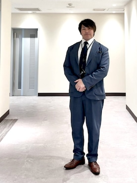 「Noble（ノーブル）のアイテム」を使った、棚橋弘至さん（メンズ・181cm）の秋コーディネート
