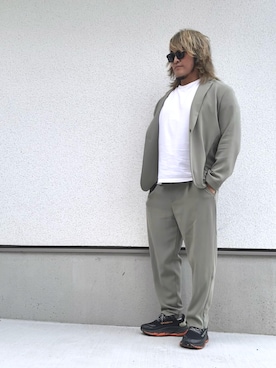 「アイテム（ジャケット/アウター）」を使った、棚橋弘至さん（メンズ・181cm・40代）の秋コーディネート