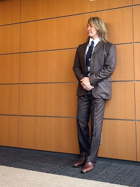 棚橋弘至さん（メンズ・181cm・40代）の秋コーディネート