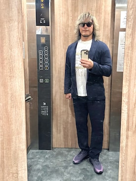 「アイテム（腕時計）」を使った、棚橋弘至さん（メンズ・181cm）の秋コーディネート