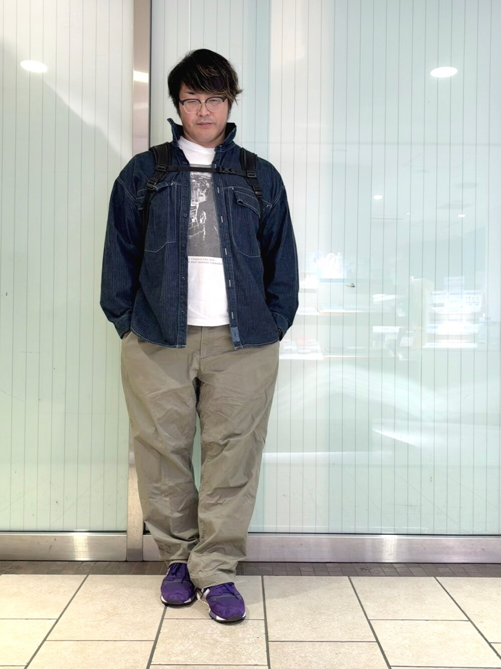 TENDERLOINのデニムジャケットを使った人気ファッションコーディネート