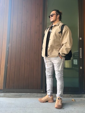 棚橋弘至さん（メンズ・181cm）の冬コーディネート