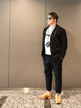 「Reebok(リーボック)のアイテム」を使った、棚橋弘至さん(メンズ・181cm)の夏コーディネート