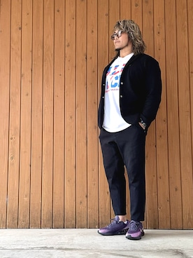 棚橋弘至さん（メンズ・181cm）の冬コーディネート