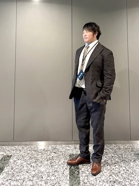 「アイテム（フォーマルスーツ/小物）」を使った、棚橋弘至さん（メンズ・181cm）の夏コーディネート