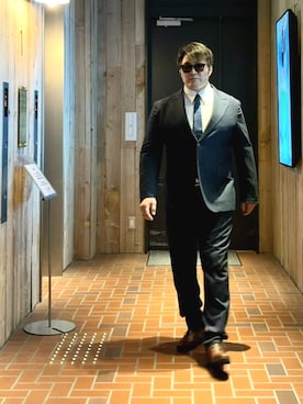「アイテム（フォーマルスーツ/小物）」を使った、棚橋弘至さん（メンズ・181cm）の夏コーディネート
