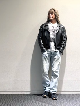 「アイテム（腕時計）」を使った、棚橋弘至さん（メンズ・181cm）の秋コーディネート