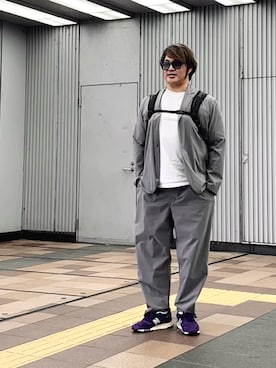 「SOPHNET.（ソフネット）のアイテム」を使った、棚橋弘至さん（メンズ・181cm）の春コーディネート