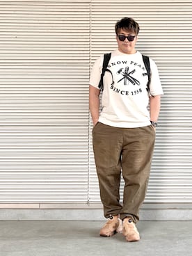「Reebok(リーボック)のアイテム」を使った、棚橋弘至さん(メンズ・181cm)の春コーディネート