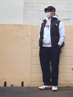 「ANIMALIA（アニマリア）のアイテム」を使った、棚橋弘至さん（メンズ・181cm）の冬コーディネート