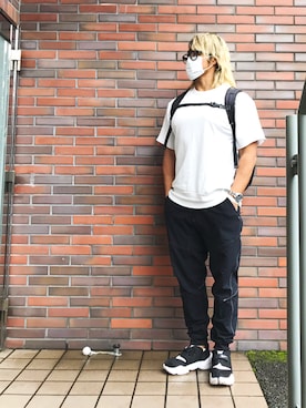 「and wander」｜棚橋弘至さん（メンズ・181cm）の夏コーディネート