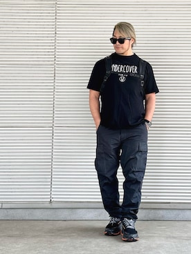 「アイテム（バックパック/リュック）」を使った、棚橋弘至さん（メンズ・181cm）の夏コーディネート