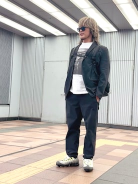 棚橋弘至さん（メンズ・181cm）の秋コーディネート