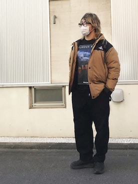 「ANIMALIA（アニマリア）のアイテム」を使った、棚橋弘至さん（メンズ・181cm）の冬コーディネート