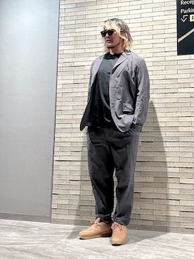 棚橋弘至さんの（and wander | アンドワンダー）を使ったコーディネート