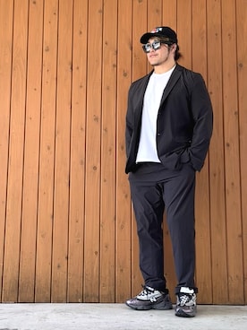 「アイテム（バックパック/リュック）」を使った、棚橋弘至さん（メンズ・181cm・40代）の夏コーディネート