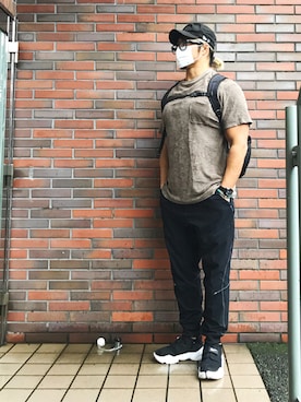 「and wander」｜棚橋弘至さん（メンズ・181cm）の夏コーディネート