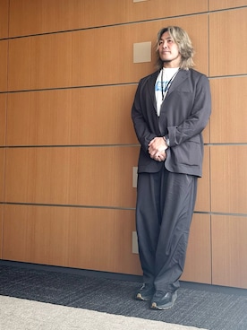 「アイテム（ジャケット/アウター）」を使った、棚橋弘至さん（メンズ・181cm・40代）の夏コーディネート