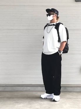 「MAGIC STICK（マジックスティック）のアイテム」を使った、棚橋弘至さん（メンズ・181cm）の春コーディネート