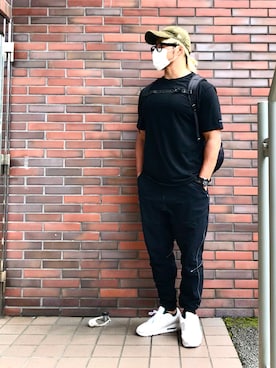 「and wander」｜棚橋弘至さん（メンズ・181cm）の夏コーディネート