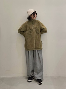 「NOT4NERD（ノットフォーナード）のアイテム」を使った、ざわざわ⭐️さん（レディース・154cm）の秋コーディネート