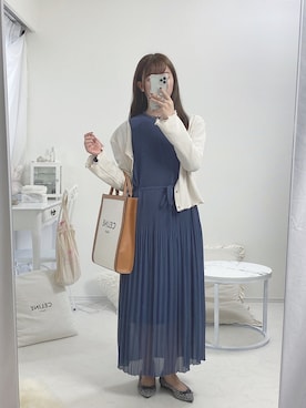 「アプレジュール」｜「アイテム（ワンピース/ドレス）」を使った、ayachan❀さん（レディース・150cm）の秋コーディネート