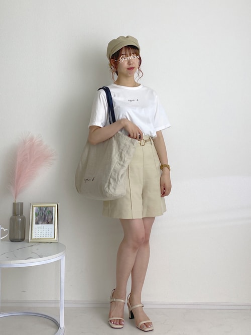 セール】【ZOZO限定Sサイズあり】リネンタッチセンタープレスショート