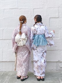 utatane（ウタタネ）の「【maru × utatane】浴衣3点セット レトロ椿と