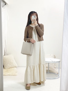 「アプレジュール」｜「アイテム（ワンピース/ドレス）」を使った、ayachan❀さん（レディース・150cm）の秋コーディネート