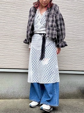 「アイテム（ワンピース/ドレス）」を使った、yukatoshibonさん（レディース・154cm）の秋コーディネート