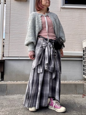 「w closet（ダブルクローゼット）のアイテム」を使った、yukatoshibonさん（レディース・154cm）の秋コーディネート