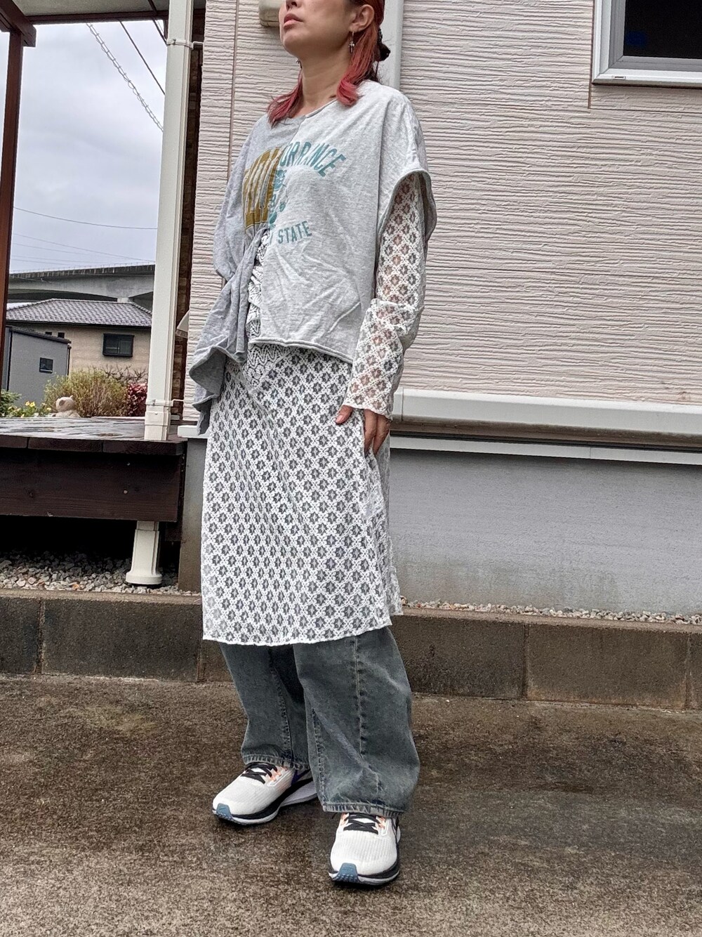 JEANASIS（ジーナシス）の「2WAYパッチワークレースワンピース/324684