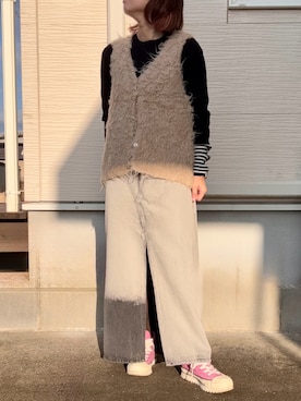 「JEANASIS（ジーナシス）のアイテム」を使った、yukatoshibonさん（骨格ウェーブ・レディース・154cm）の秋コーディネート