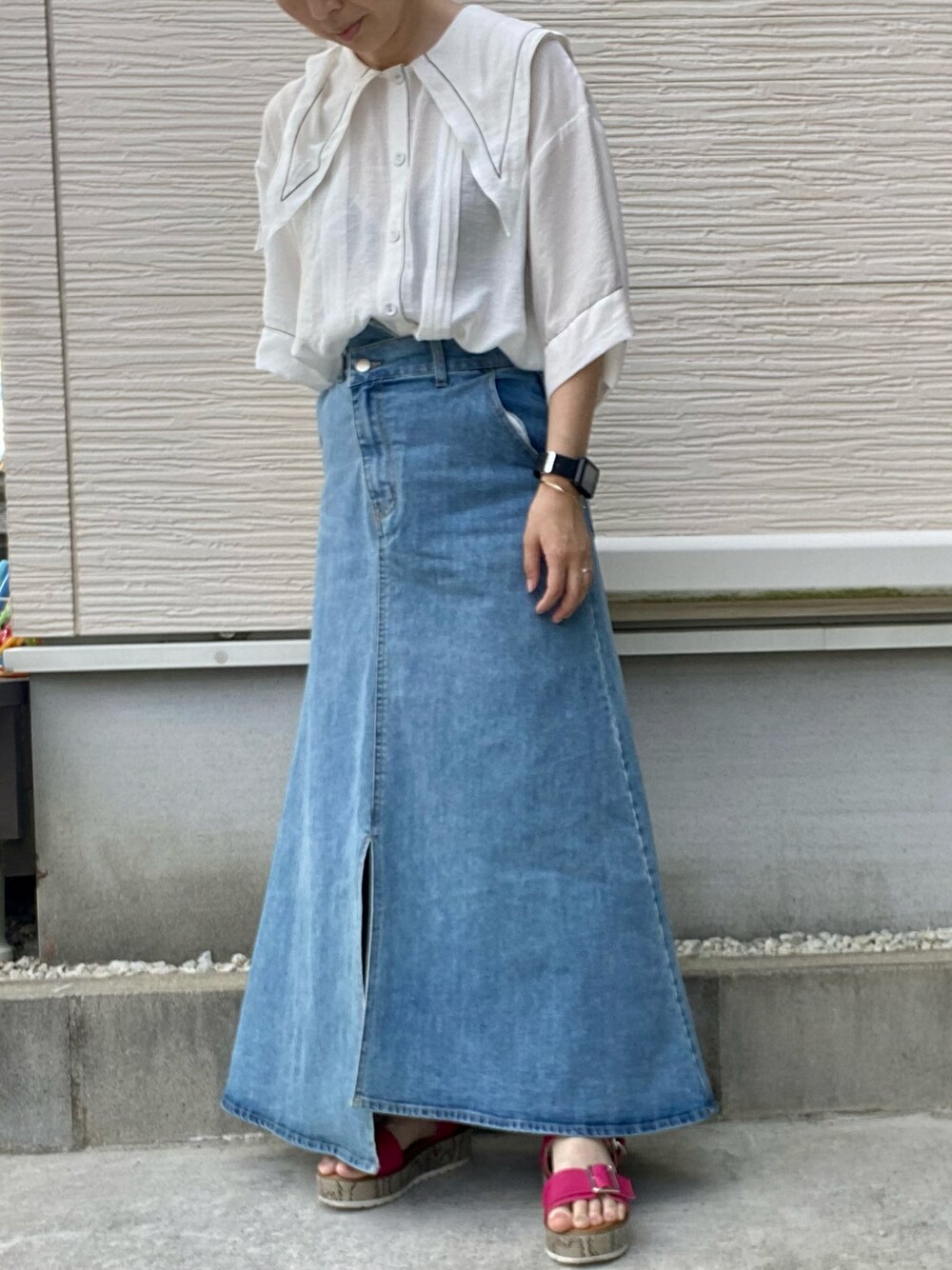 youri様オーダー専用ページ JEANASIS（ジーナシス）の「BIGカラーステッチシャツSS/156684