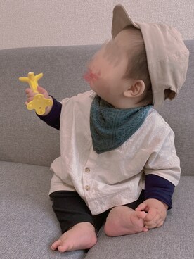 u_rontyaさん（キッズ・70cm）の春コーディネート