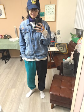 「roots（ルーツ）のアイテム」を使った、Eva     Wangさん（レディース・170cm）の冬コーディネート