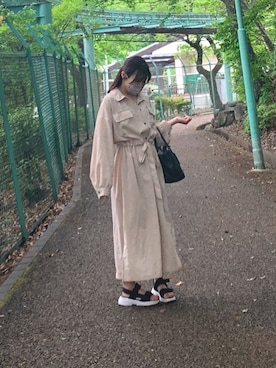 「SpRay（スプレイ）のアイテム（ワンピース/ドレス）」を使った、かすみんさん（レディース・153cm）の秋コーディネート