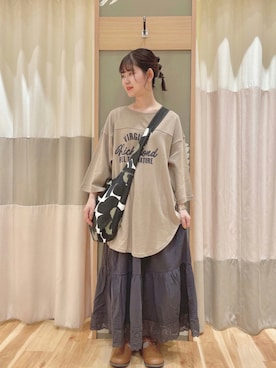 「出勤コーデ」｜「アイテム（その他シューズ）」を使った、あやかさん（レディース・153cm）の夏コーディネート