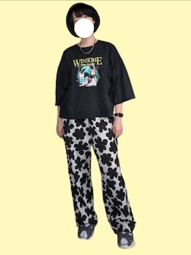 「LAKOLE（ラコレ）のアイテム（帽子）」を使った、ﾅｵさん（レディース・157cm）の夏コーディネート