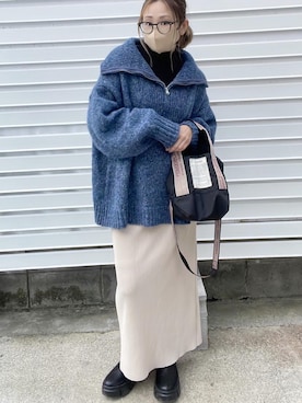 「Java（ジャバ）のアイテム」を使った、moyooonnさん（レディース・152cm）の冬コーディネート