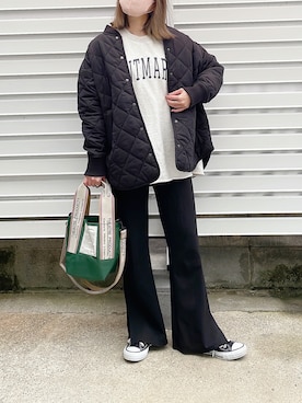 「URBAN RESEARCH Sonny Label（アーバンリサーチサニーレーベル）のアイテム（ブルゾン）」を使った、moyooonnさん（レディース・152cm）の冬コーディネート