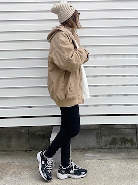 「Java（ジャバ）のアイテム」を使った、moyooonnさん（レディース・152cm）の冬コーディネート