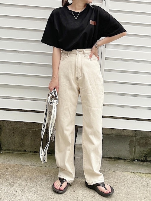 ホワイトラベル コットン 半袖 ラウンドTシャツ_BLACK Amazon | [Dzhzuj] コットンラウンドネック半袖Tシャツ