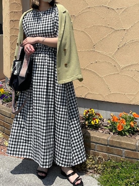 「URBAN RESEARCH Sonny Label（アーバンリサーチサニーレーベル）のアイテム（ワンピース/ドレス）」を使った、moyooonnさん（レディース・152cm）の春コーディネート