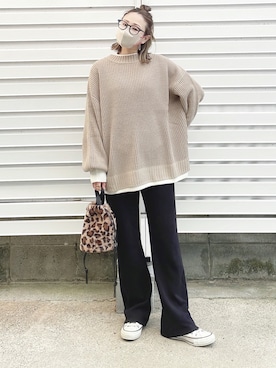 「Java（ジャバ）のアイテム」を使った、moyooonnさん（レディース・152cm）の冬コーディネート