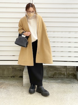 「URBAN RESEARCH Sonny Label（アーバンリサーチサニーレーベル）のアイテム（その他アウター）」を使った、moyooonnさん（レディース・152cm）の冬コーディネート