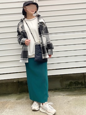 「beautiful people（ビューティフルピープル）の【beautiful people(ビューティフルピープル)】《STUDIOUS別注》キルティングサコッシュバッグ（ショルダーバッグ）」を使った、moyooonnさん（レディース・152cm）の秋コーディネート