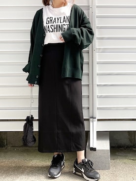 「WEGO（ウィゴー）のアイテム（カーディガン/ボレロ）」を使った、moyooonnさん（レディース・152cm）の秋コーディネート